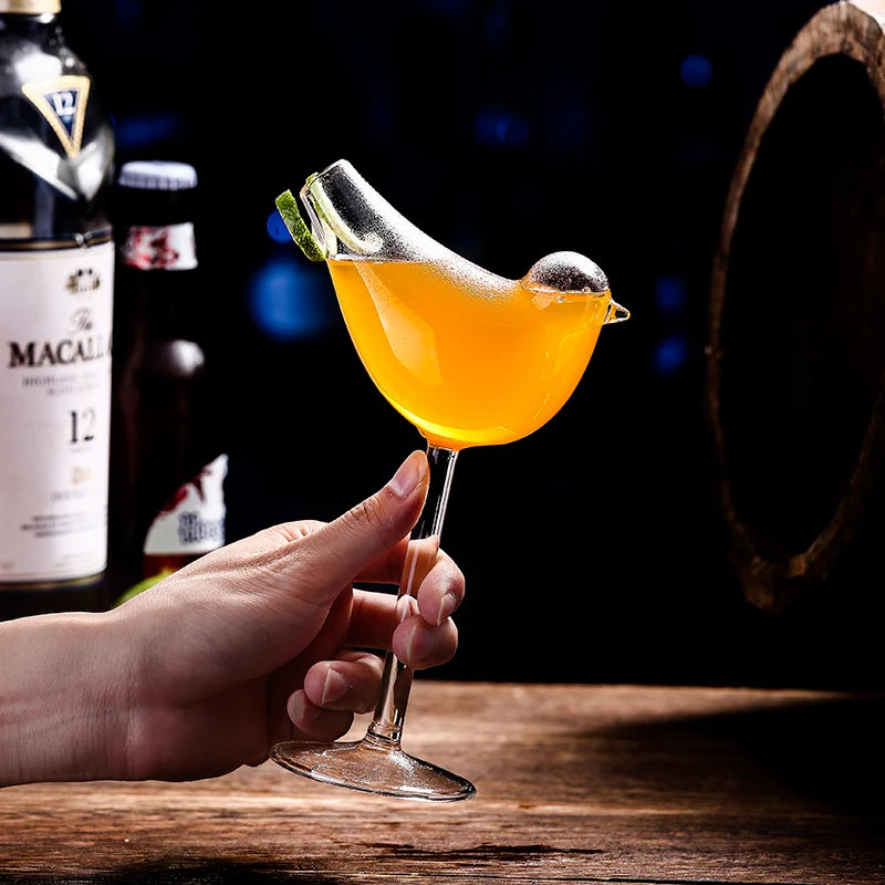 Bird Shaped Cocktail Glass