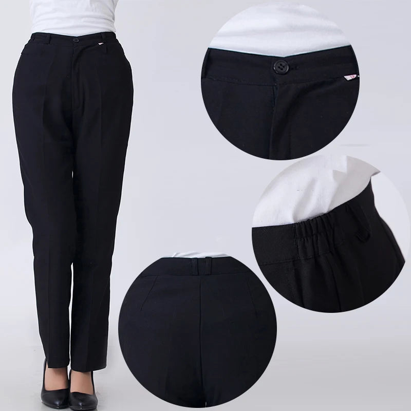 Ladies Black Bartending Work Wear Uniforms