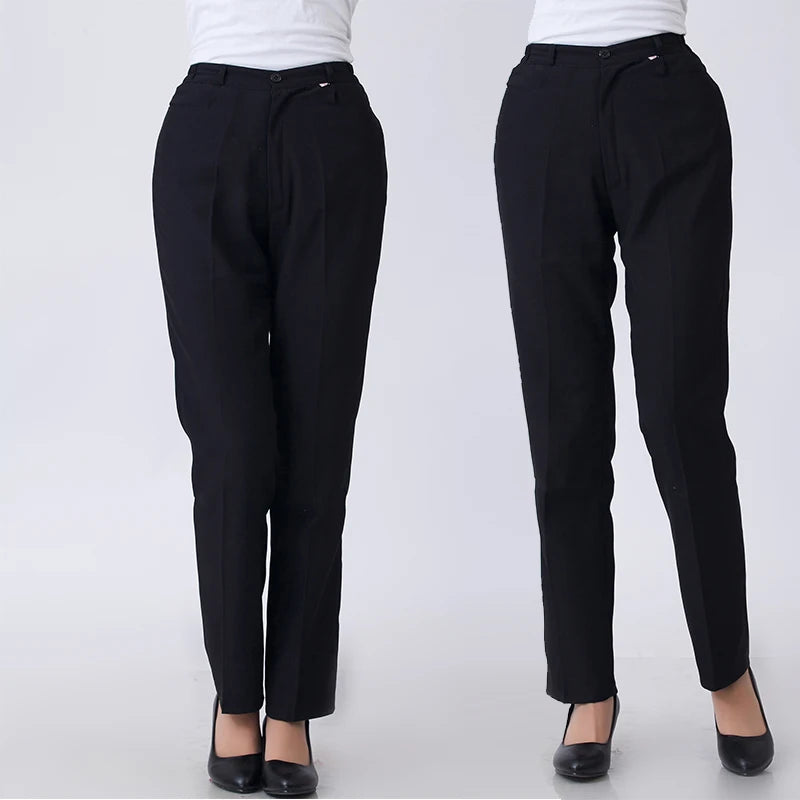 Ladies Black Bartending Work Wear Uniforms