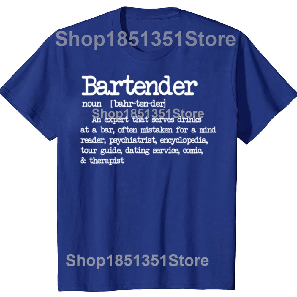 Bartender Definition Bar Graphic T-shirt