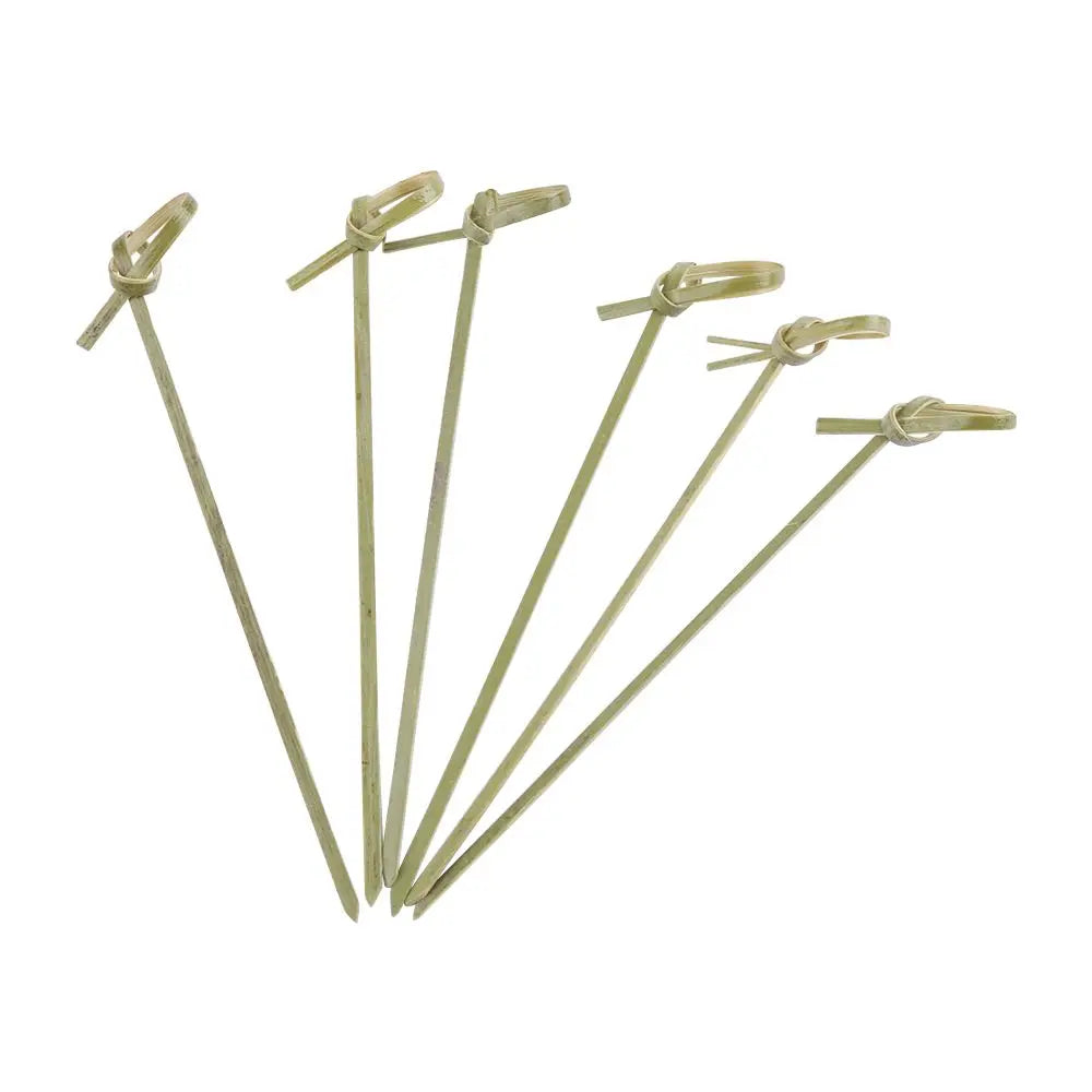 100pcs Disposable Bar Bamboo Knot Skewers
