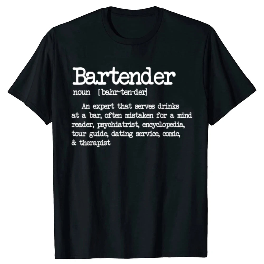 Bartender Definition Bar Graphic T-shirt