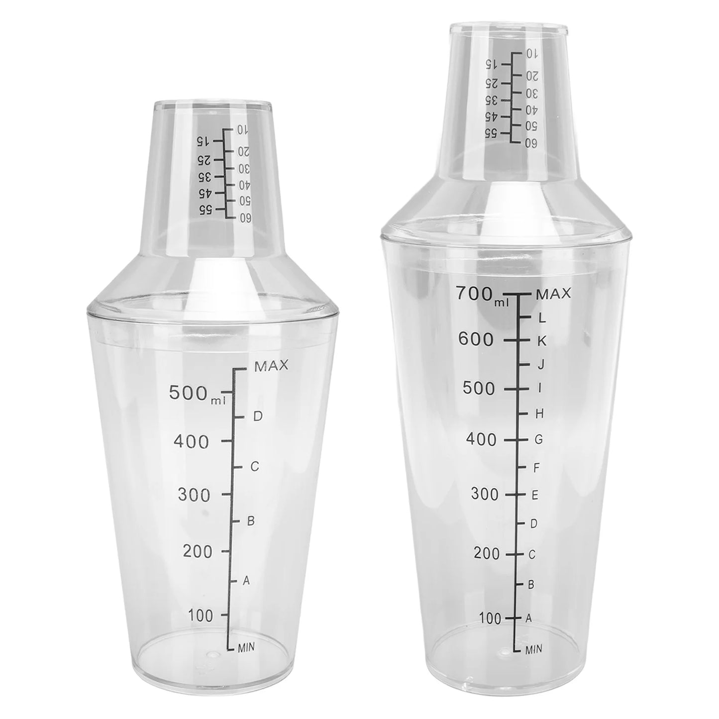 500/700ml Cocktail Shaker Transparent Mixing Glass