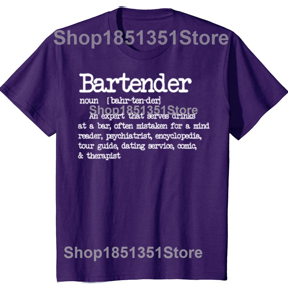 Bartender Definition Bar Graphic T-shirt
