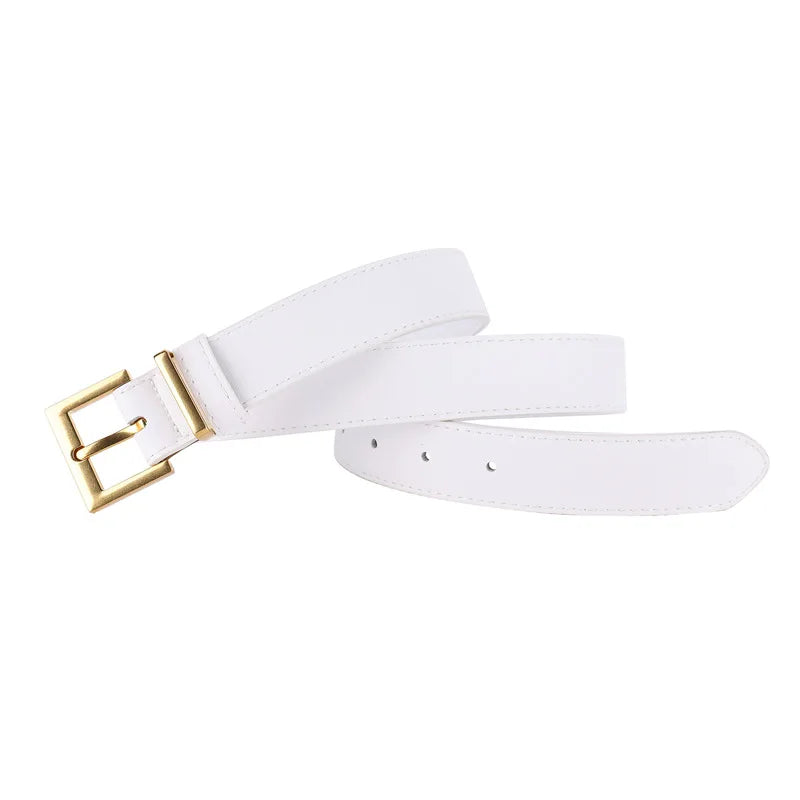 New Luxury Double Genuine Leather Belt for Women