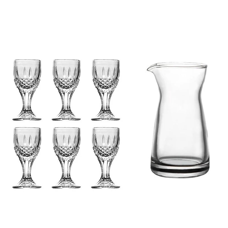 Bartender Black 7-Piece Shot Glass Set