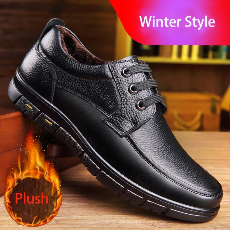 Bartender Black Men's Leather Dress Shoes