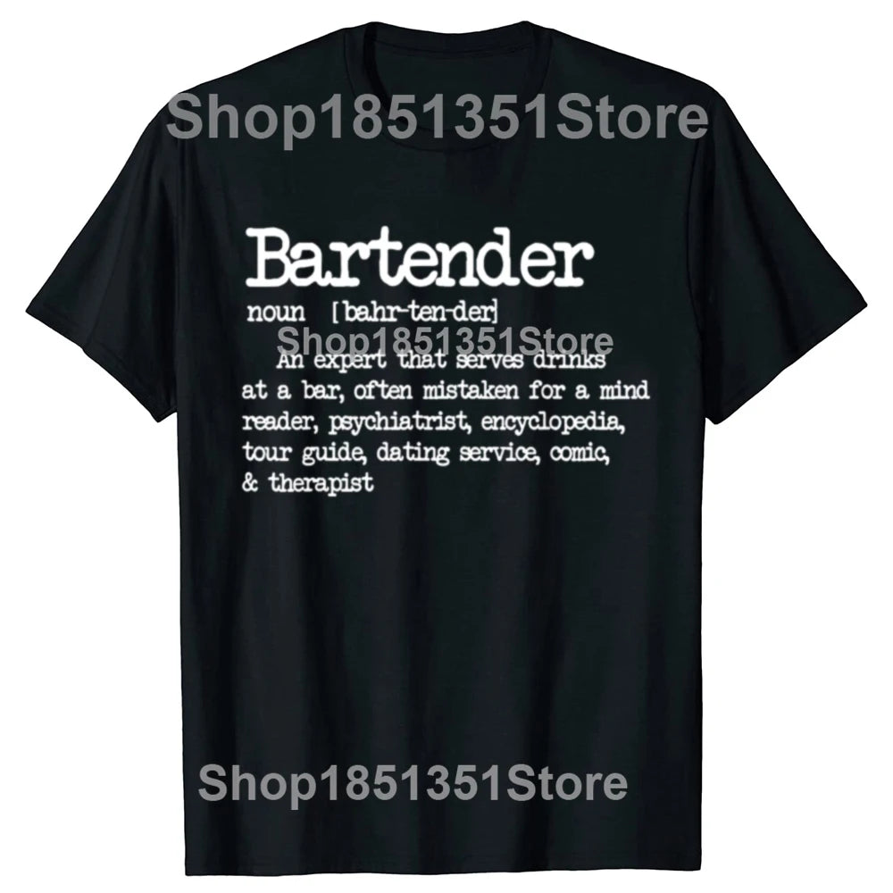 Bartender Definition Bar Graphic T-shirt