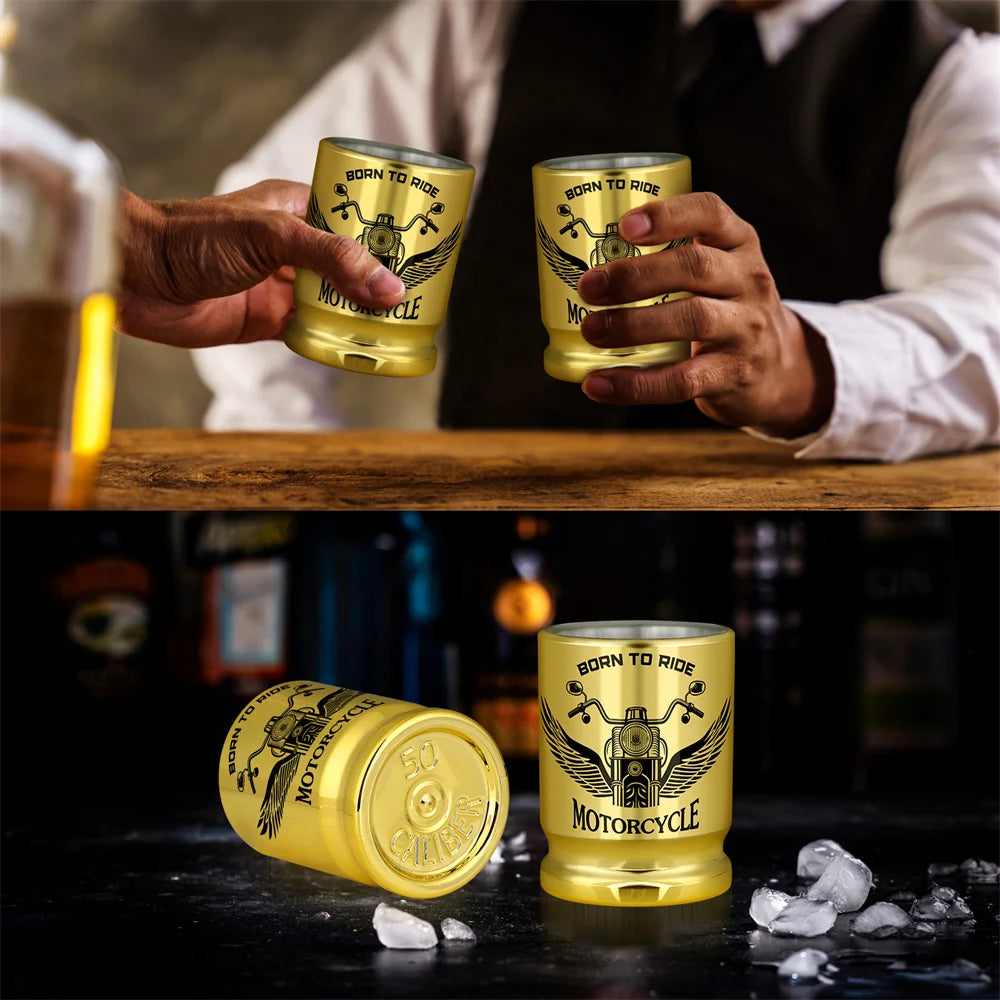 2pcs Set 50 Caliber Shot Glasses