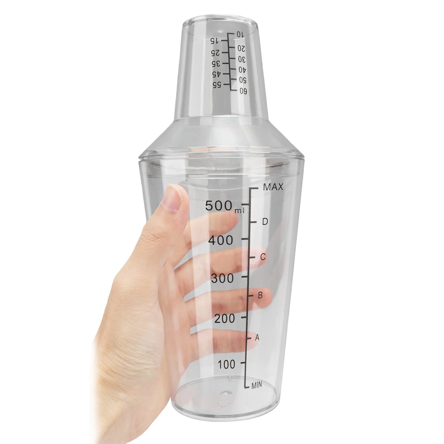 500/700ml Cocktail Shaker Transparent Mixing Glass