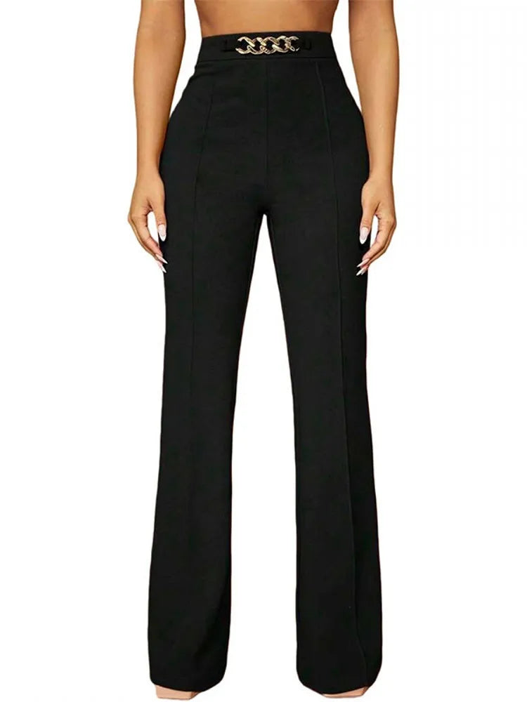 Bartender Black Women's High-Waist Cargo Pants