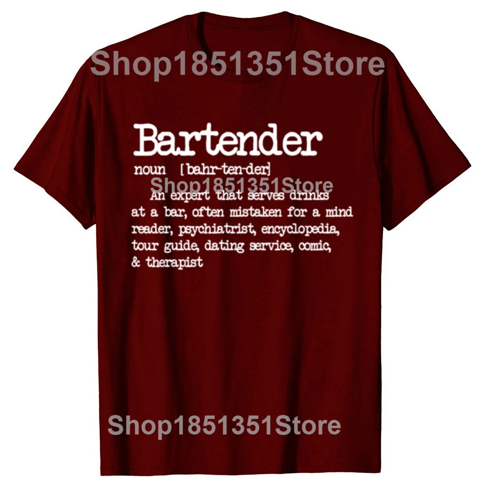 Bartender Definition Bar Graphic T-shirt