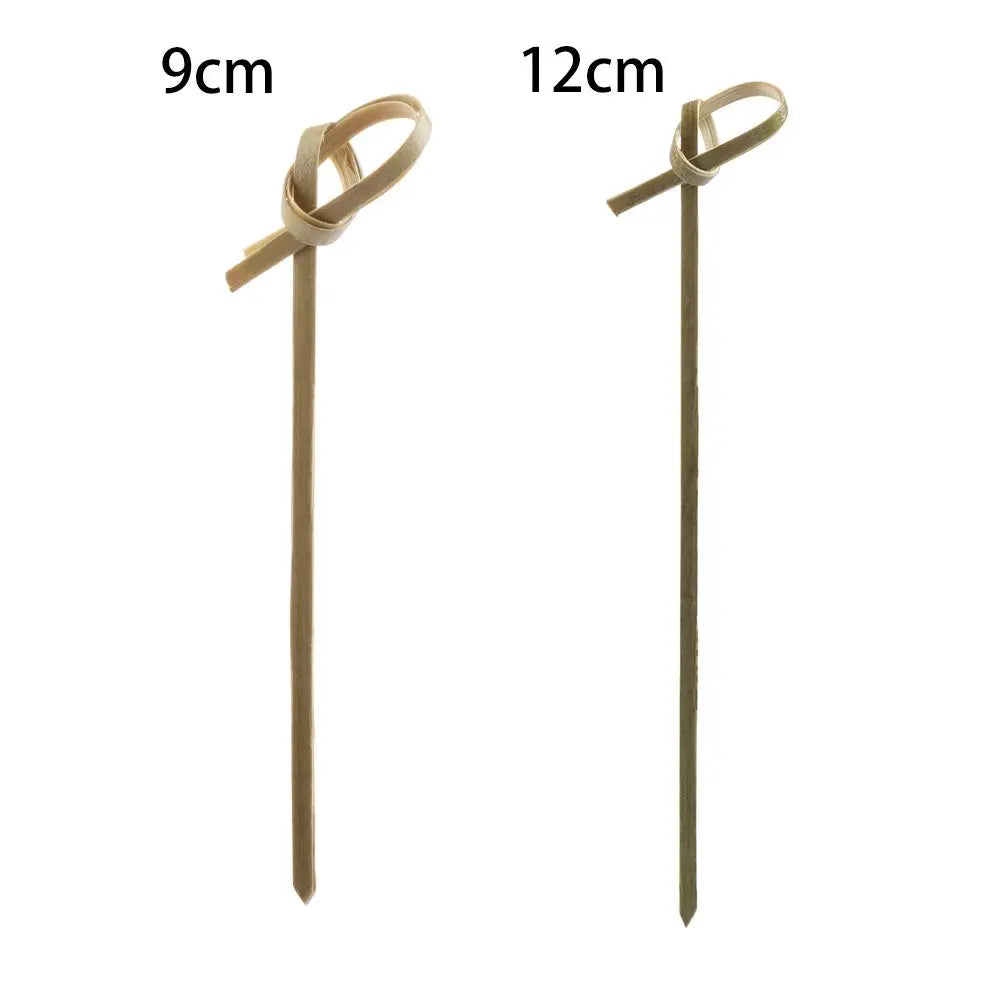 100pcs Disposable Bar Bamboo Knot Skewers