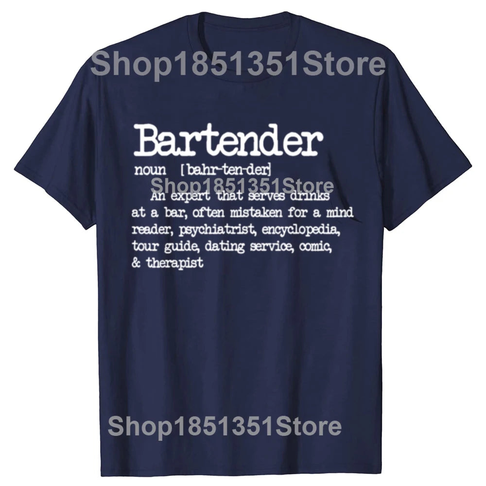 Bartender Definition Bar Graphic T-shirt