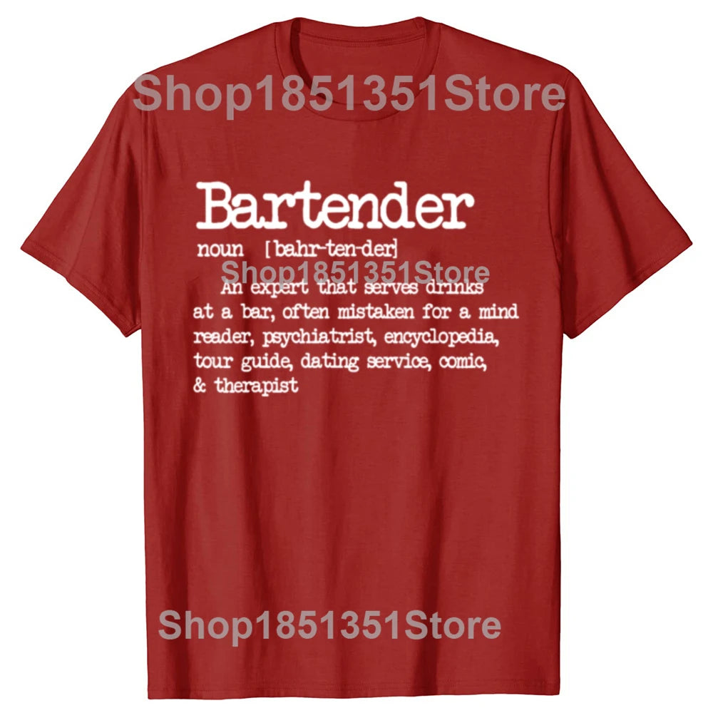 Bartender Definition Bar Graphic T-shirt