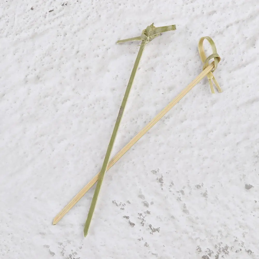 100pcs Disposable Bar Bamboo Knot Skewers