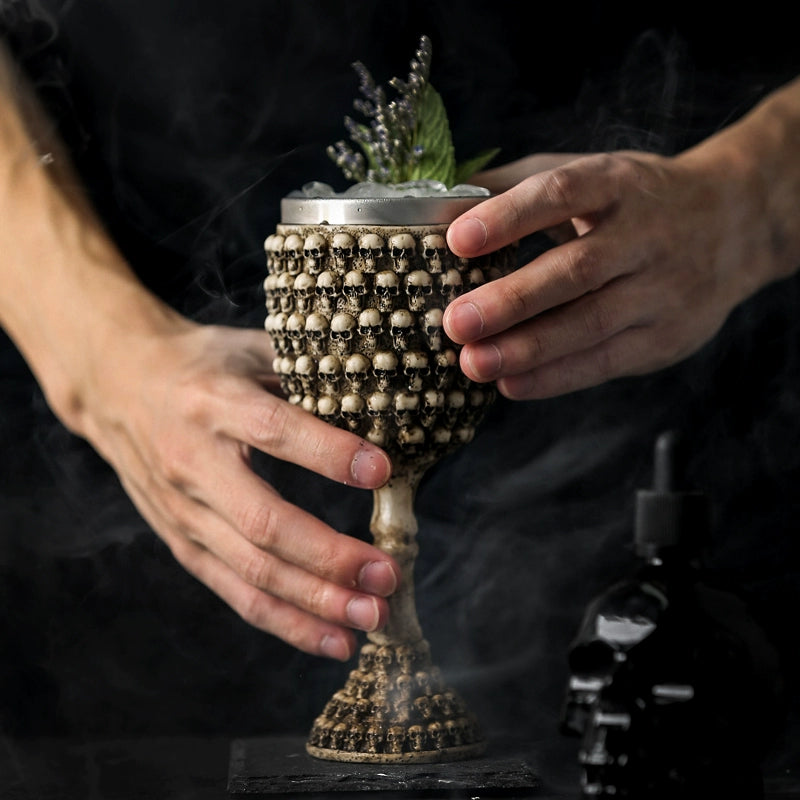 Resin Cup Creative Cocktail Glass Stainless Steel