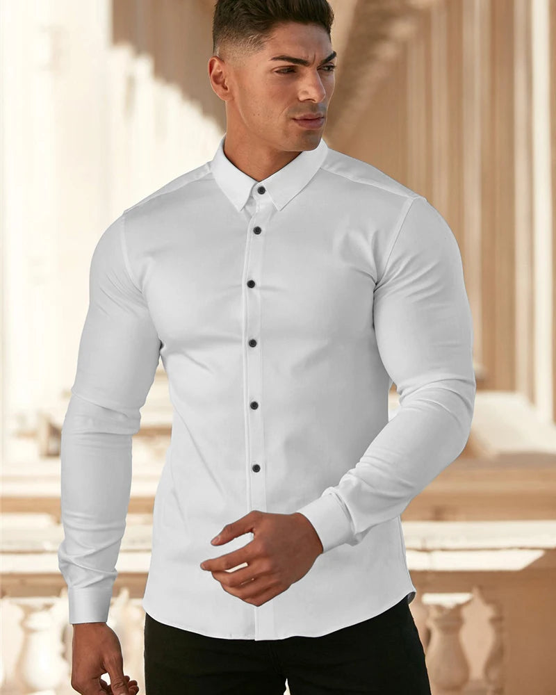 Bartender black Men’s Fitted button up