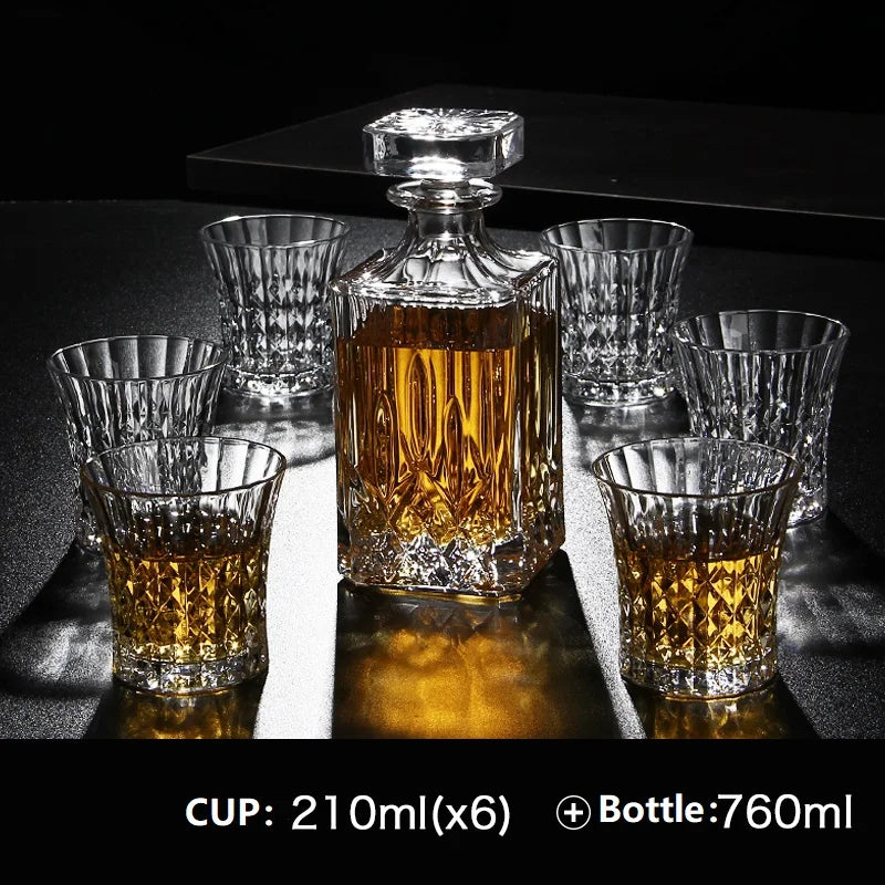 Bartender Black Crystal Decanter