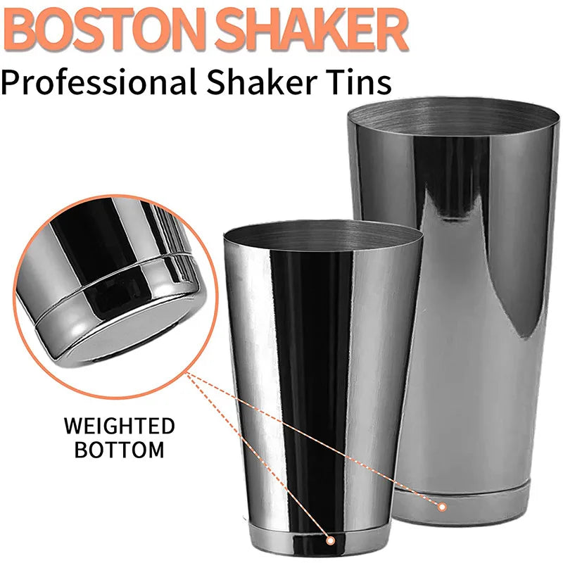 Bartender Black Special Edition Boston Shaker Bar Shaker with different Surface Finish