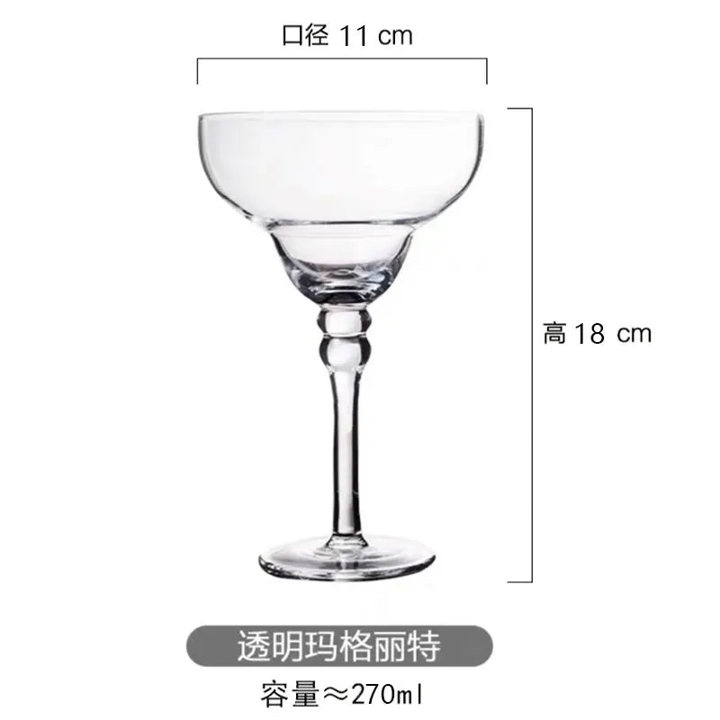 Bartender Black Handmade Colorful Cocktail Goblet
