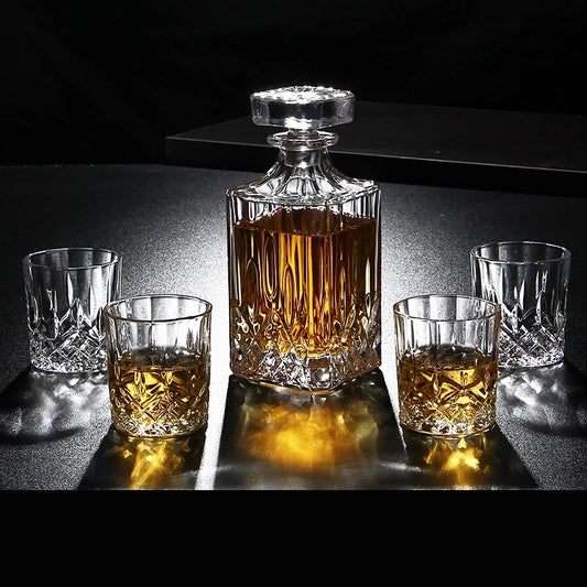 Bartender Black Crystal Decanter