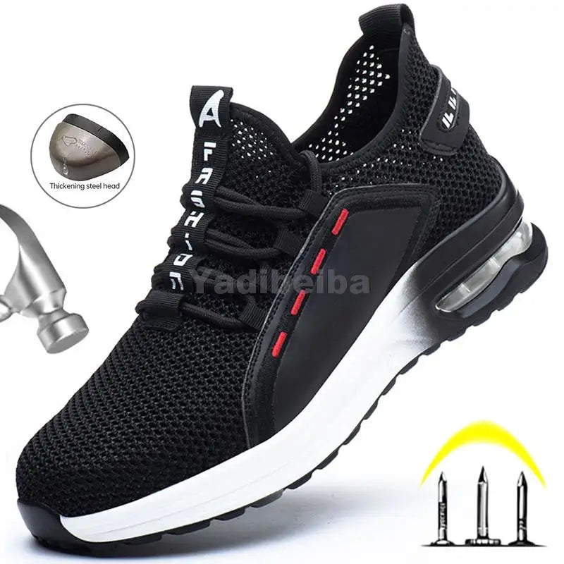 Breathable Steel Toe Safety Work Shoes