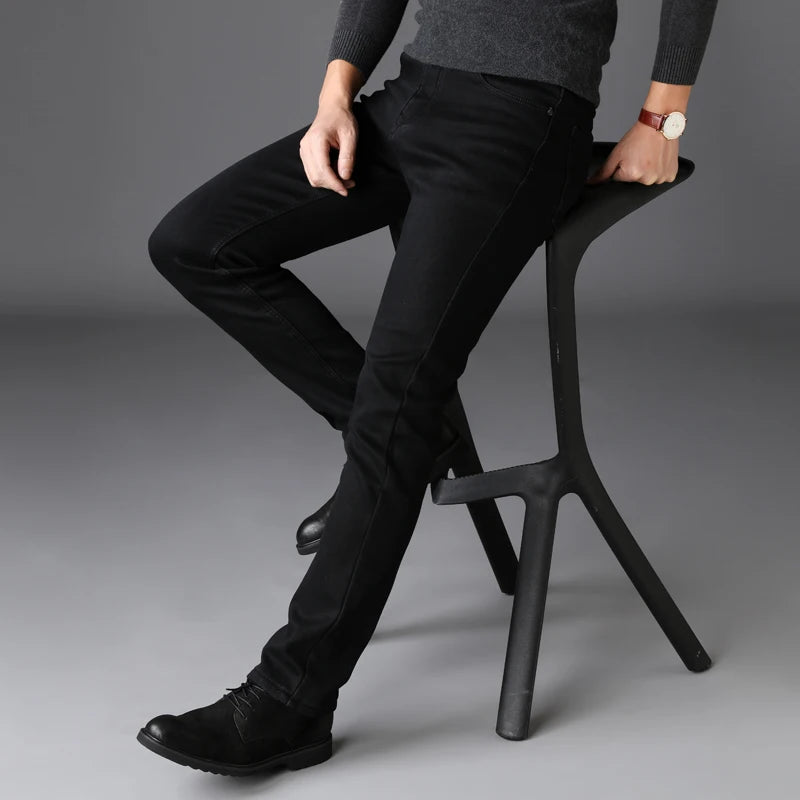 Men's Stretch Bartender Black Jeans Classic