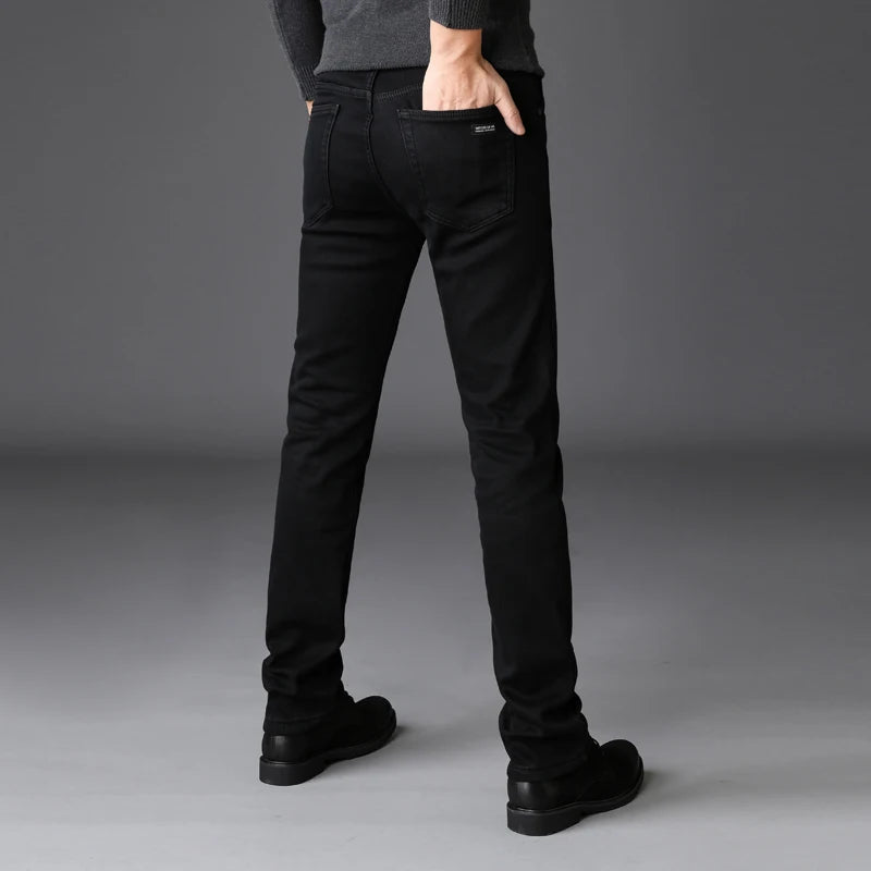 Men's Stretch Bartender Black Jeans Classic