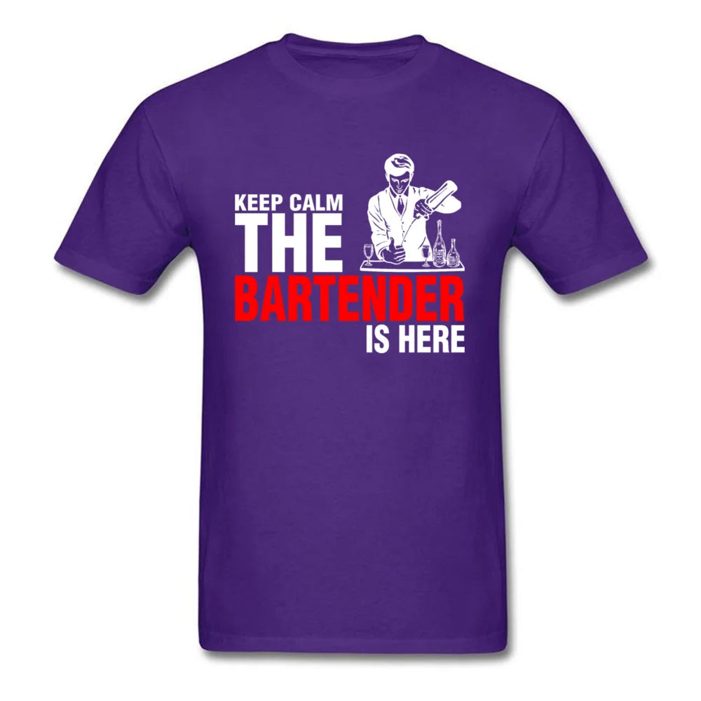 Keep Calm Bartender is Here T-shirt Men