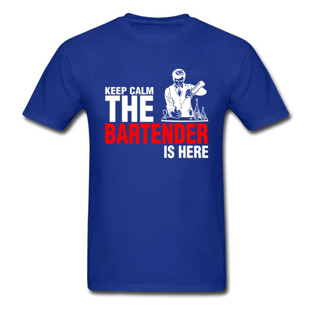 Keep Calm Bartender is Here T-shirt Men