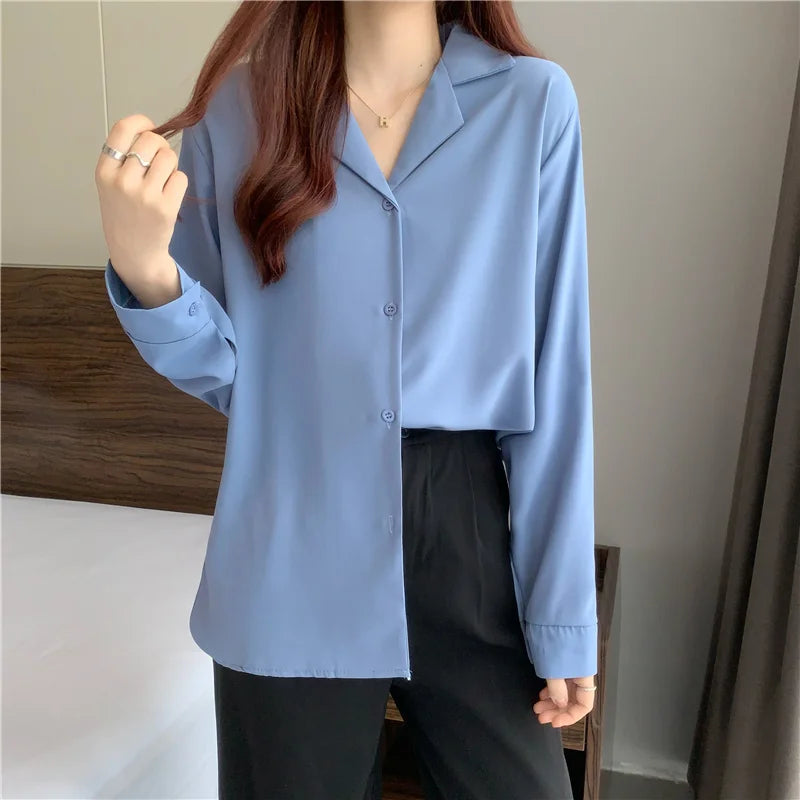 Bartender / Server long sleeve Button up blouse