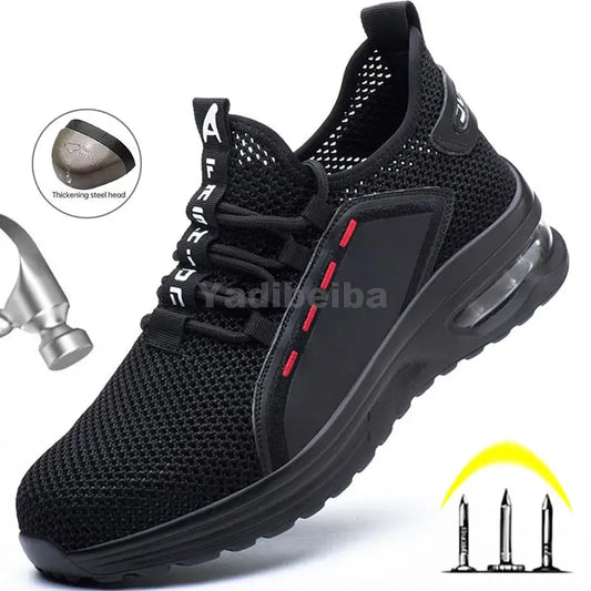 Breathable Steel Toe Safety Work Shoes