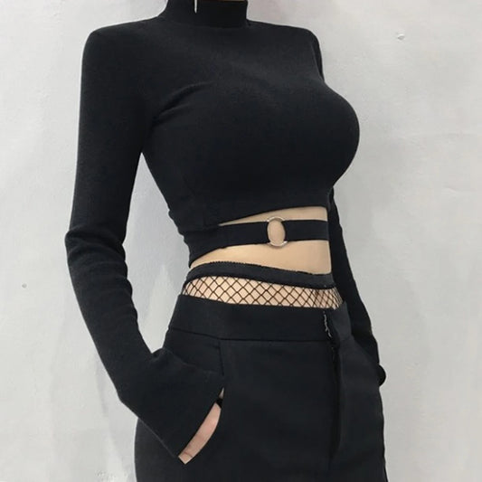 Women Sexy Styled Slim Long Sleeve & Skirt