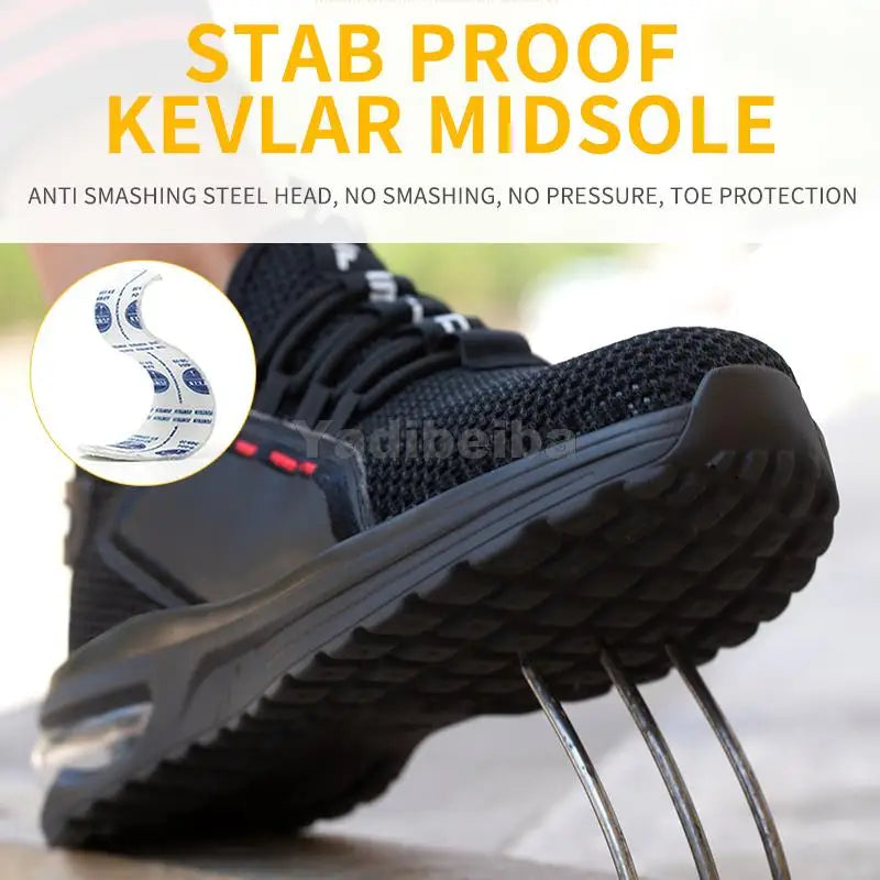 Breathable Steel Toe Safety Work Shoes