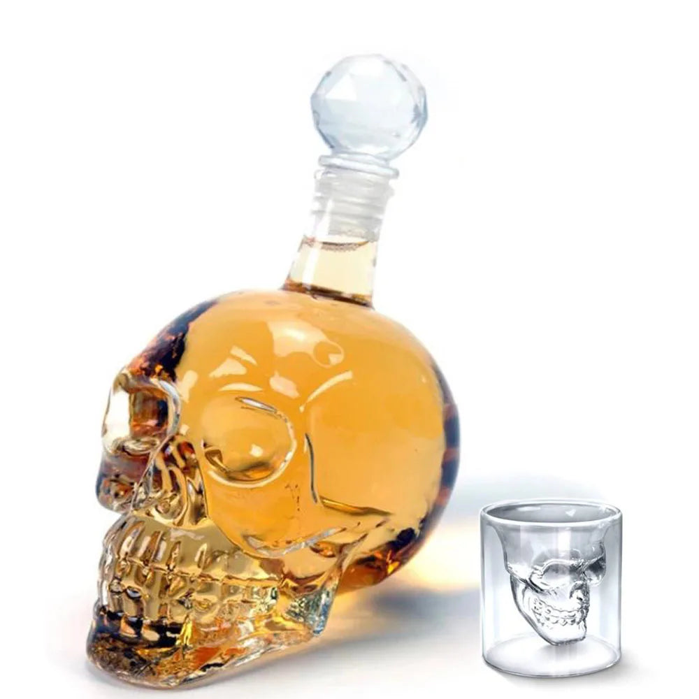 Skull Creative Gothic Wine Vodka Decanter