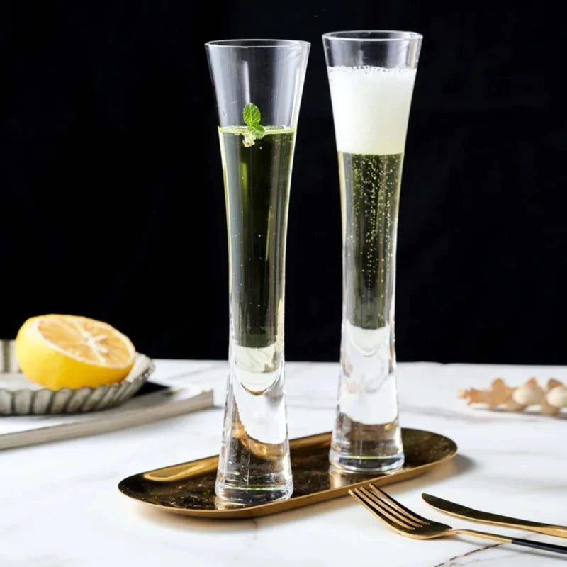 Champagne Glasses Glitter Flutes