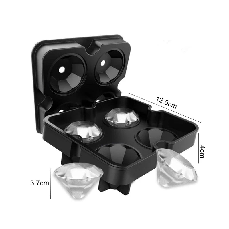 Silicone Diamond Skull Ice Mold Tray