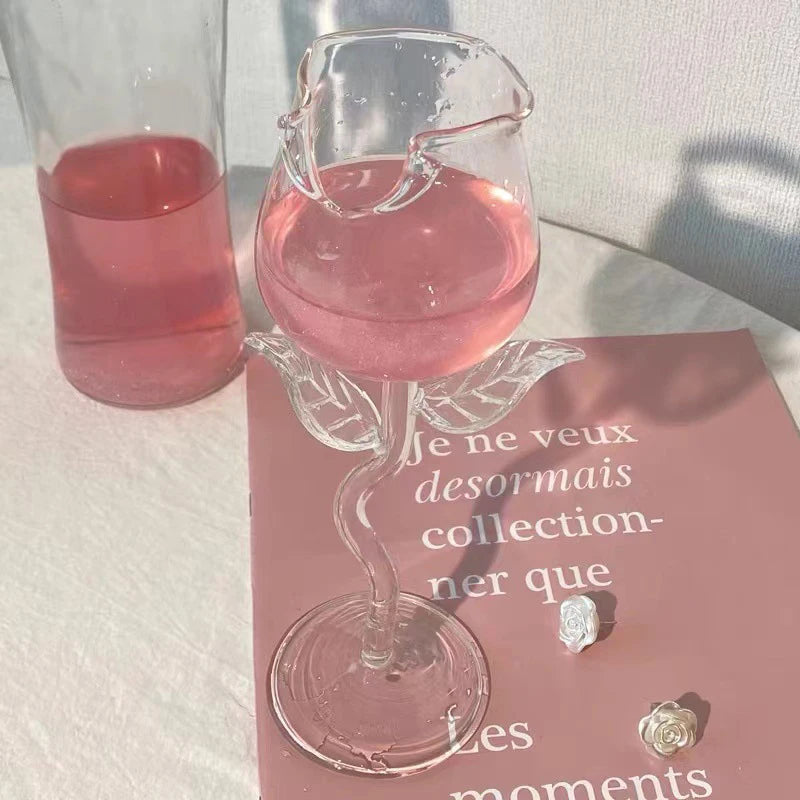 Rose Wine Glasses