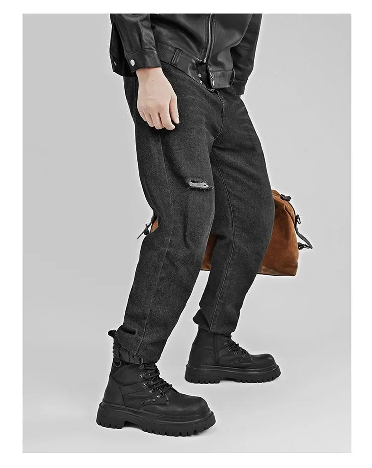 Bartender Black Retro British Ankle Boots