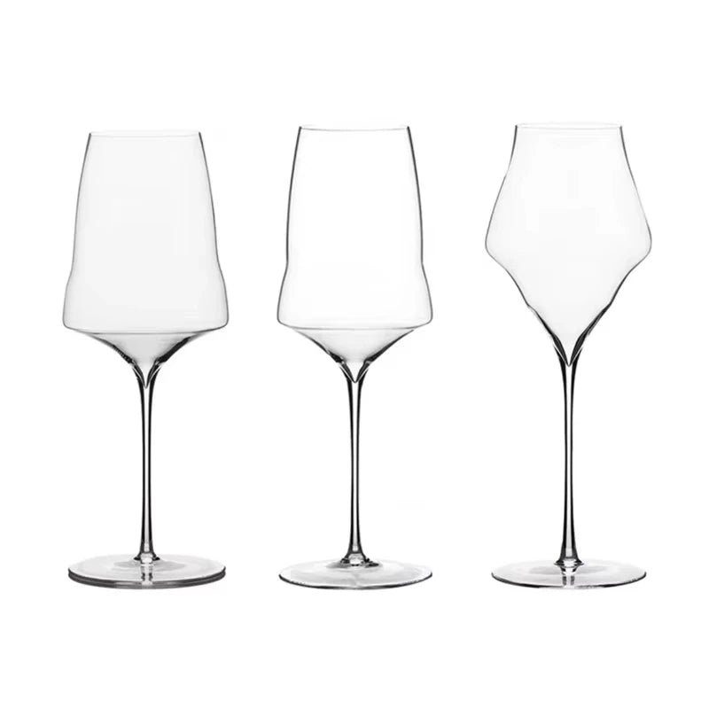 Bartender Black Crystal Wine Glass