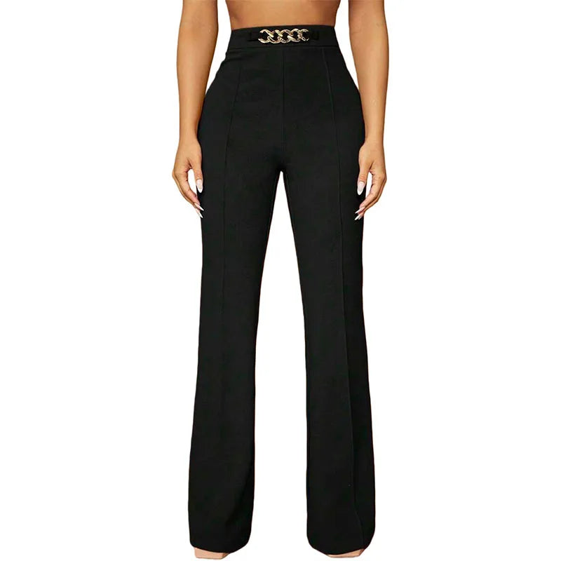 Bartender Black Women's High-Waist Cargo Pants