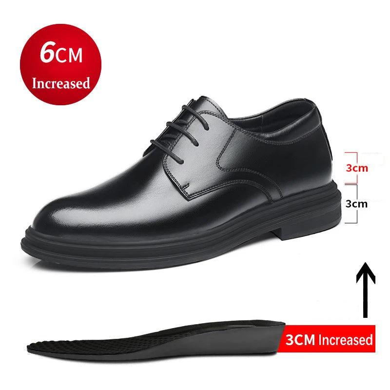 Bartender Black Men's Business Leather Oxford Shoes