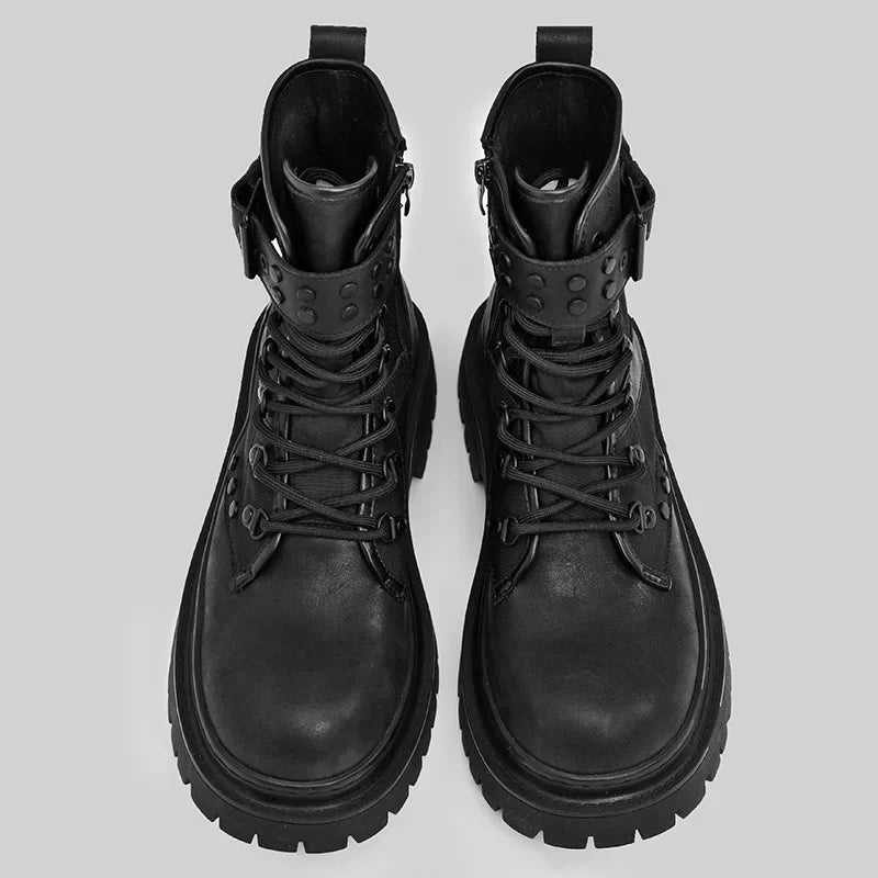Bartender Black Retro British Ankle Boots