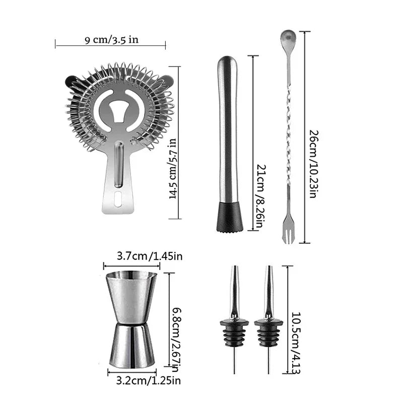 Bartender Black Cocktail Kit