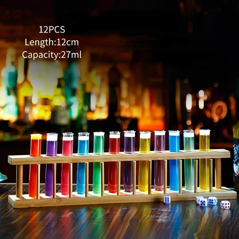 6-12Pcs Test Tube Shot Glasses