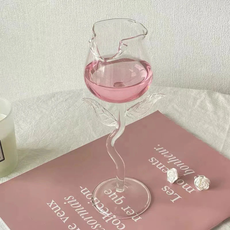 Rose Wine Glasses