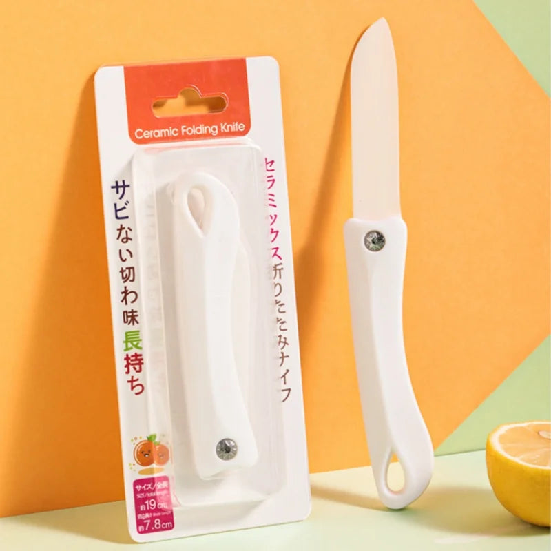 Bartender folding domestic ceramic fruit knife