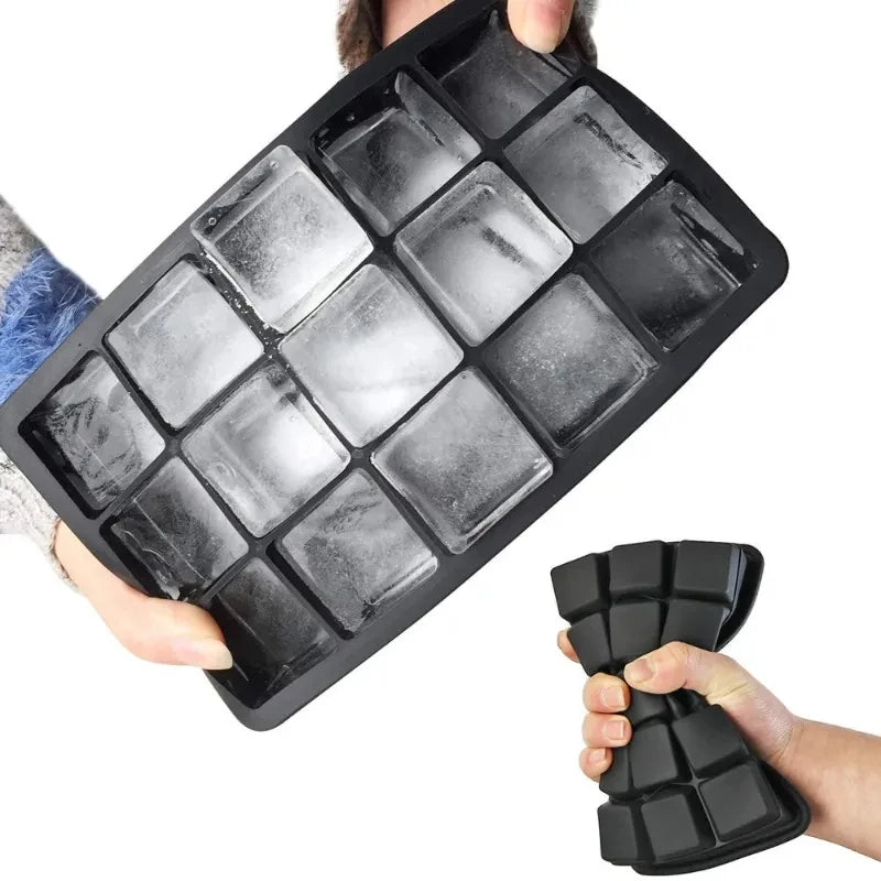 Grid Silicone Big Square Ice Cube Tray