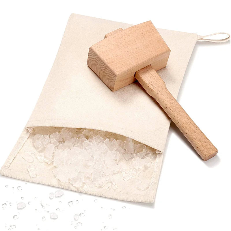 Lewis Ice Bag Ice Mallet Canvas Ice Bag Crushed Ice Maker Reusable